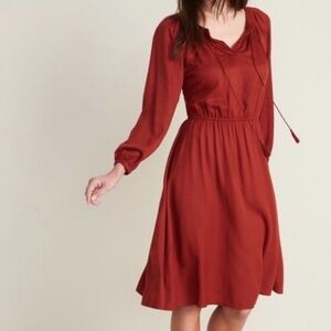 Old Navy Dress with full sleeves. NWOT. Women’s small